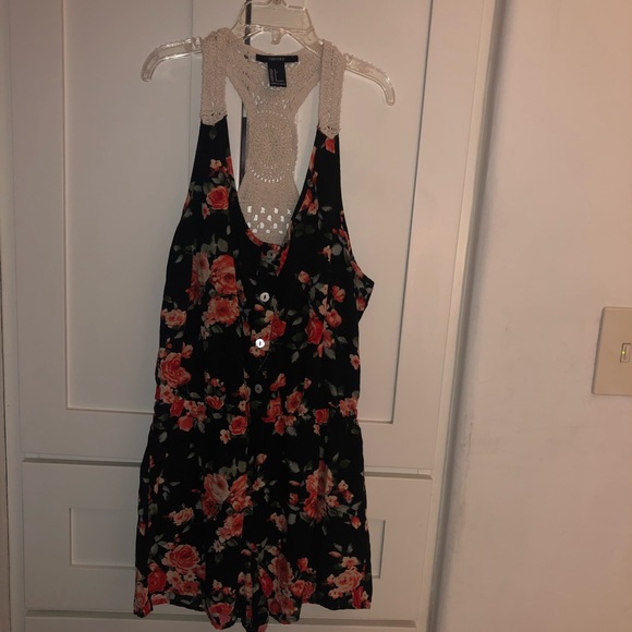 Forever 21 Floral Romper size Small - Picture 2 of 5